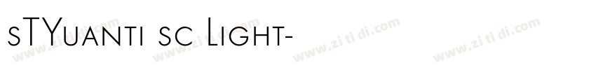 sTYuanti sc Light字体转换